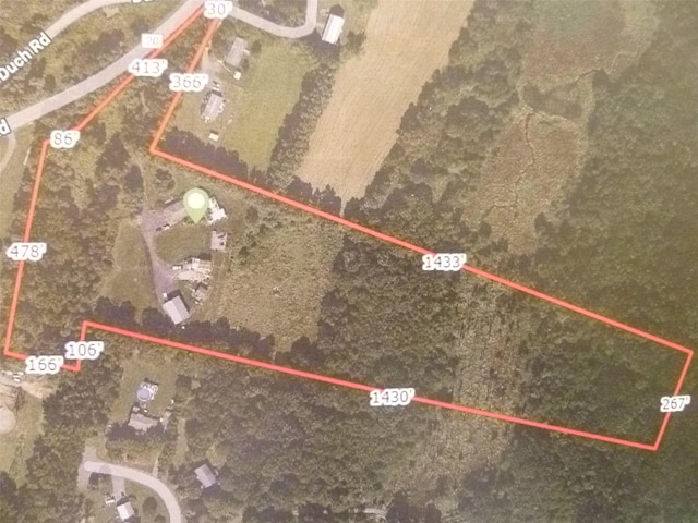 370 Forest Rd, Wallkill, NY 12589 - map / location featuring property parcel outlined