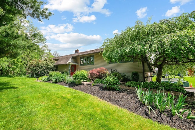 370 Forest Rd, Wallkill, NY 12589 - view of side of property featuring a yard and a chimney
