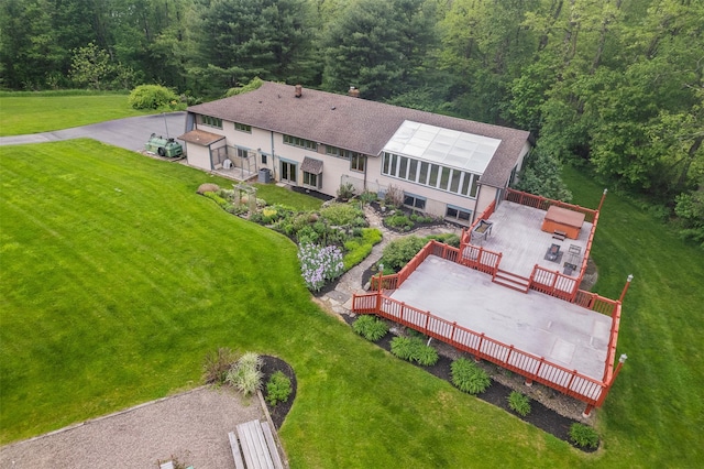 370 Forest Rd, Wallkill, NY 12589 - view from above of property with a heavily wooded area