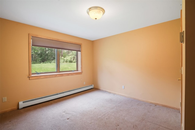 370 Forest Rd, Wallkill, NY 12589 - carpeted spare room with baseboard heating and baseboards