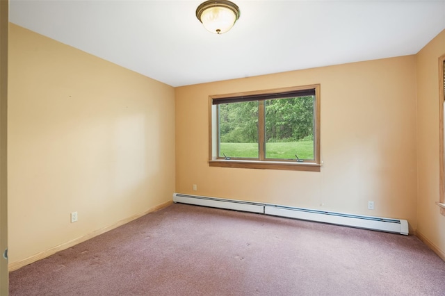 370 Forest Rd, Wallkill, NY 12589 - carpeted spare room with a baseboard radiator and baseboards