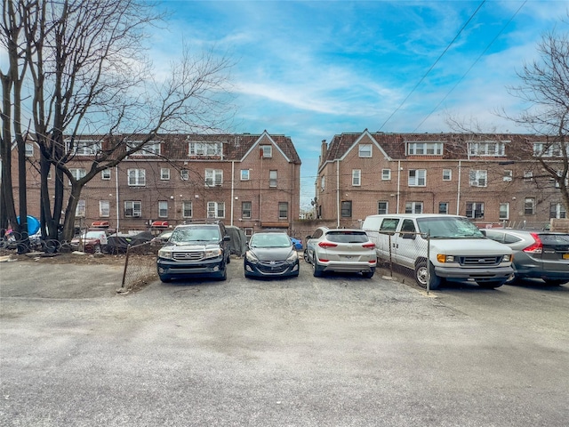 view of uncovered parking lot