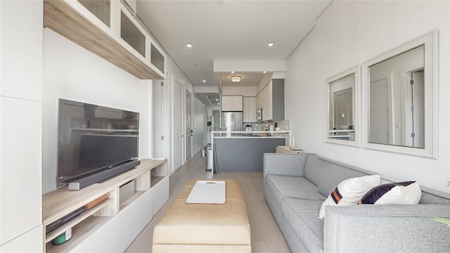1043 Halsey St Unit 4, Brooklyn, NY 11207 - living area featuring light wood-style flooring