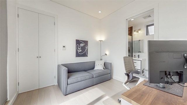 1043 Halsey St Unit 4, Brooklyn, NY 11207 - office space with light wood-type flooring and visible vents