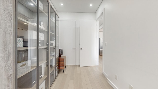 1043 Halsey St Unit 4, Brooklyn, NY 11207 - hall with baseboards and light wood-type flooring
