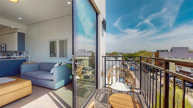 1043 Halsey St Unit 4, Brooklyn, NY 11207 - balcony with an outdoor living space