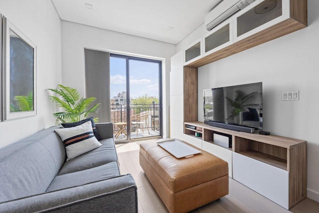1043 Halsey St Unit 4, Brooklyn, NY 11207 - living area with wood finished floors