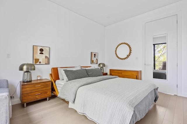 1043 Halsey St Unit 4, Brooklyn, NY 11207 - bedroom featuring light wood-type flooring