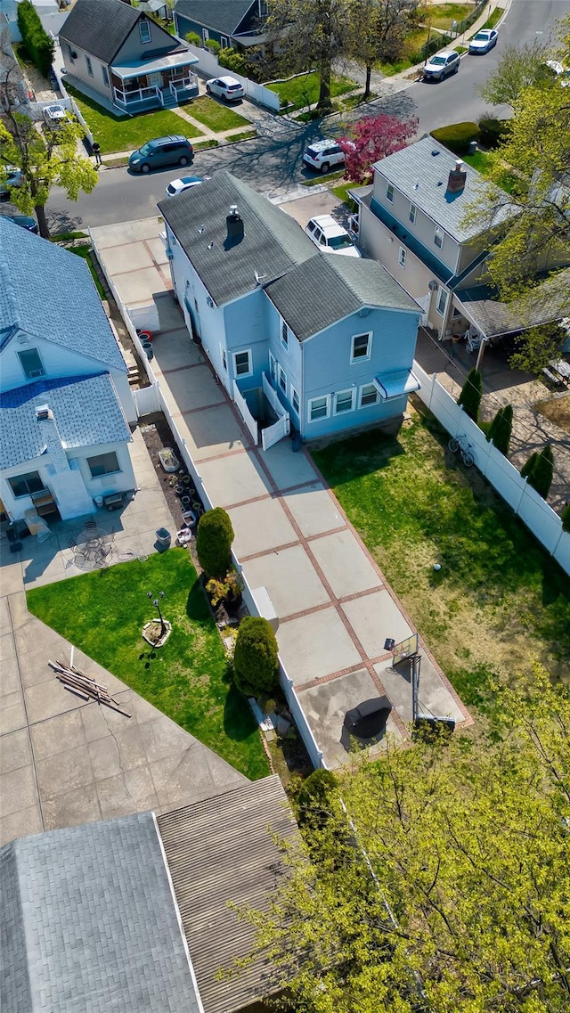 bird's eye view featuring a residential view