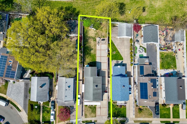 drone / aerial view featuring a residential view