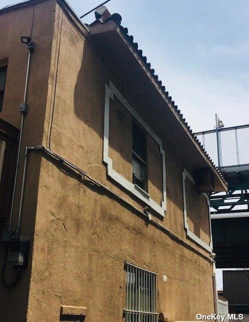 view of home's exterior with stucco siding