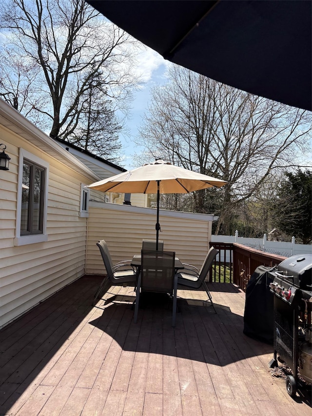 43 Overlook Rd, Monroe, NY 10950 - wooden terrace with grilling area and outdoor dining space