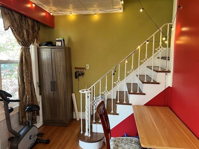216 N Ocean Ave, Freeport, NY 11520 - stairs with wood finished floors