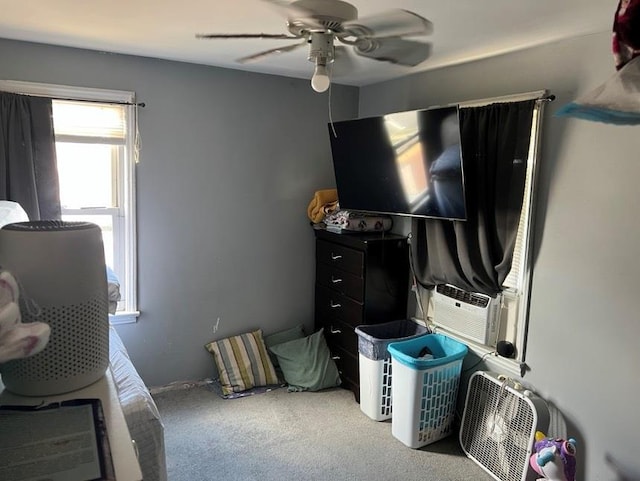 216 N Ocean Ave, Freeport, NY 11520 - carpeted bedroom with a ceiling fan