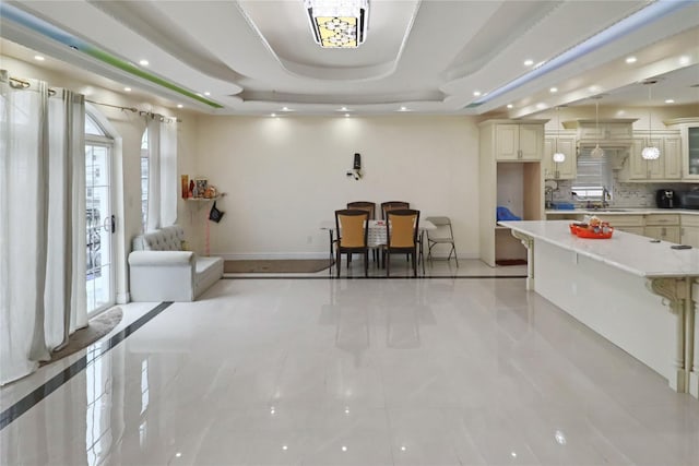 interior space featuring a sink