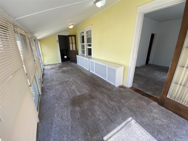 315 Jessamine Ave, Yonkers, NY 10701 - interior space featuring carpet and vaulted ceiling