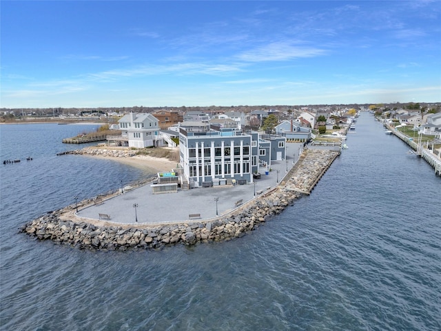 505 E Dr, Copiague, NY 11726 - aerial view of residential area with a large body of water