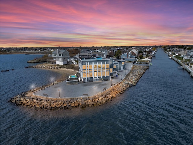 505 E Dr, Copiague, NY 11726 - aerial view of residential area with a large body of water