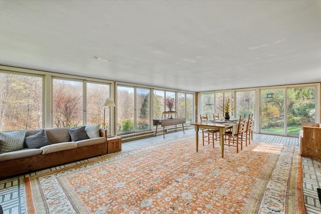 sunroom / solarium featuring a healthy amount of sunlight