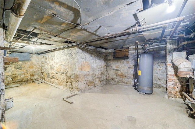 61 Haseco Ave, Port Chester, NY 10573 - unfinished basement featuring gas water heater