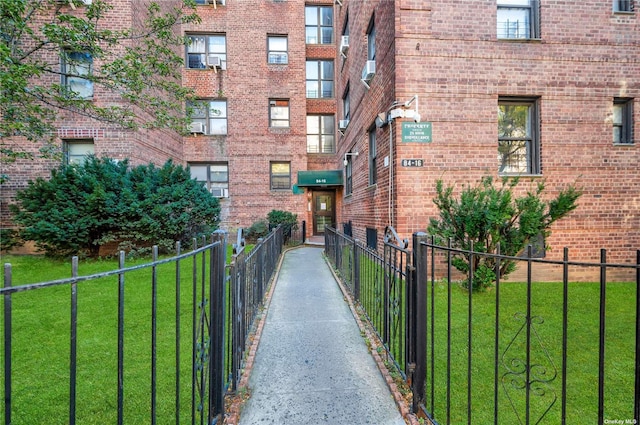 view of property with fence