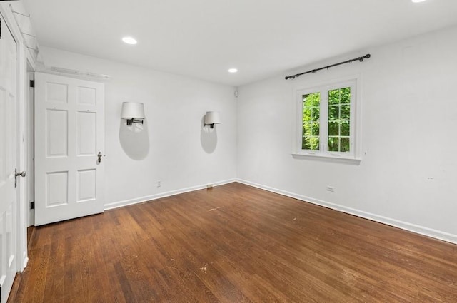 51 Valley Rd, Larchmont, NY 10538 - spare room featuring wood finished floors and recessed lighting