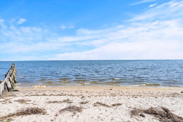 water view featuring local beach