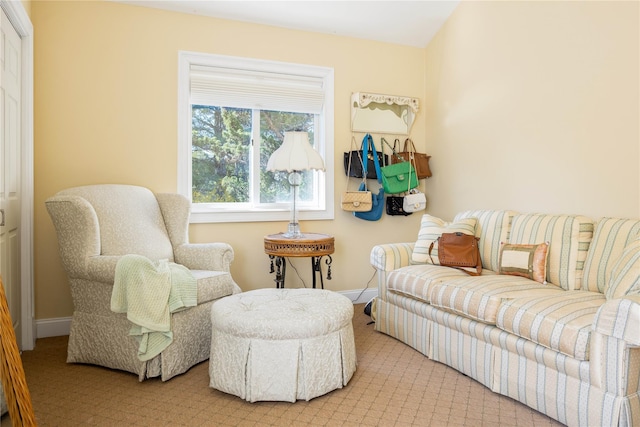 3 Clay Pit Rd, Remsenburg, NY 11960 - living area featuring baseboards and carpet floors