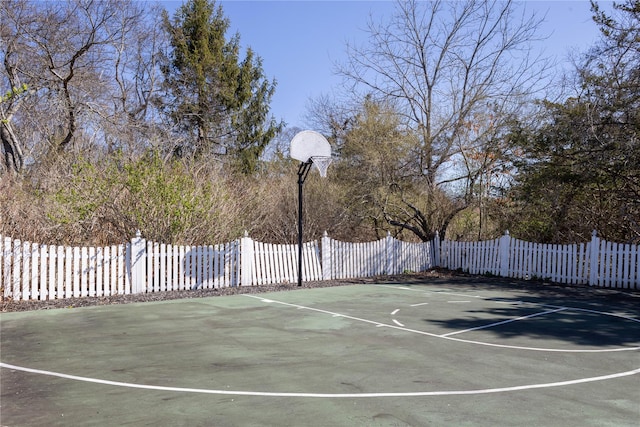 3 Clay Pit Rd, Remsenburg, NY 11960 - view of sport court featuring fence and basketball hoop