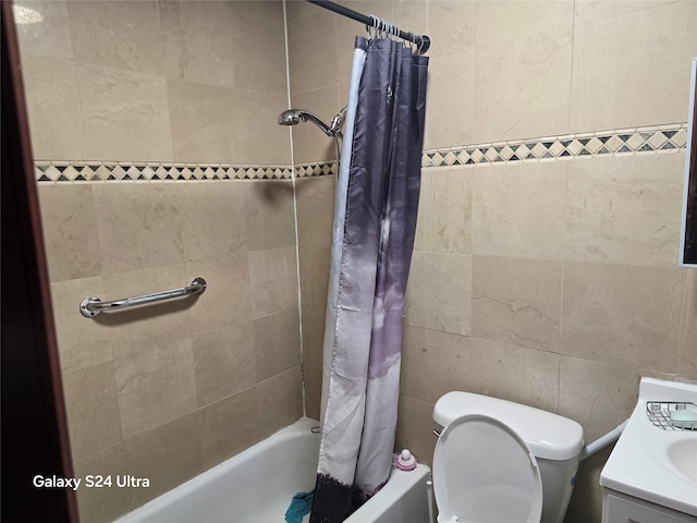 17709 112th Ave, Addisleigh Park, NY 11433 - bathroom with shower / tub combo, vanity, and toilet