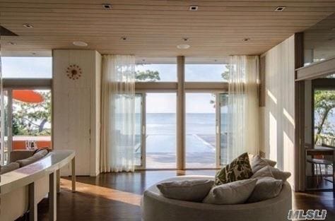 248 Bay Walk, Fire Island Pines, NY 11782 - doorway featuring wood ceiling and wood finished floors
