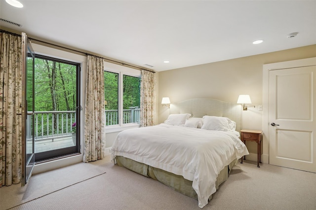 17 Eastwoods Rd, Pound Ridge, NY 10576 - bedroom with light carpet and recessed lighting