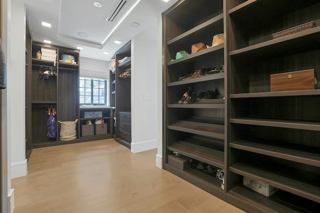 165 Valley Rd, New Rochelle, NY 10804 - walk in closet with light wood finished floors and visible vents