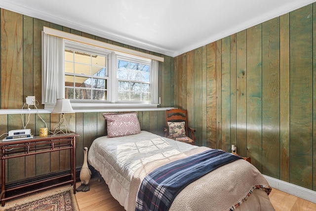 927 Mica Ct, Valley Cottage, NY 10989 - bedroom with wood finished floors and wooden walls