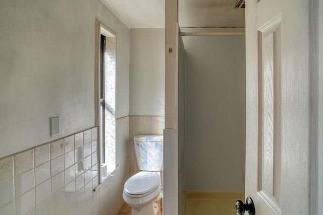 58 Summitville Rd, Wurtsboro, NY 12790 - half bathroom with tile walls and toilet