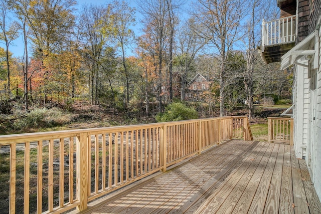 58 Summitville Rd, Wurtsboro, NY 12790 - view of wooden terrace