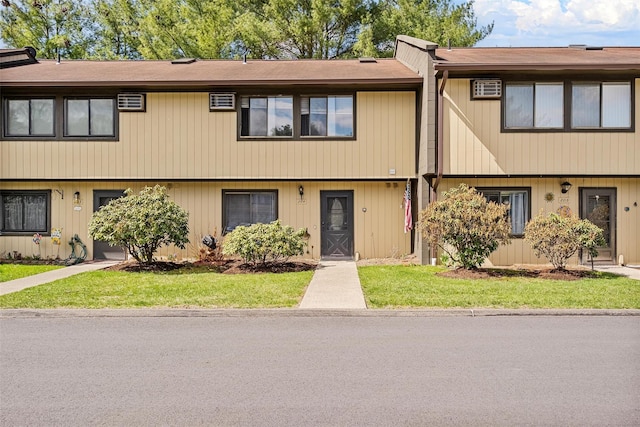 multi unit property with a front lawn
