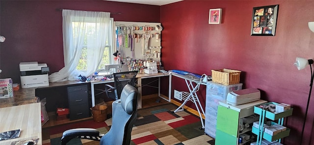 office area with plenty of natural light
