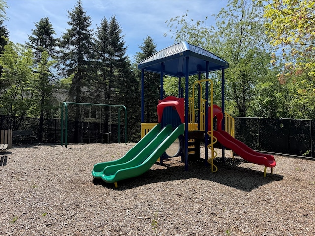 community playground featuring fence