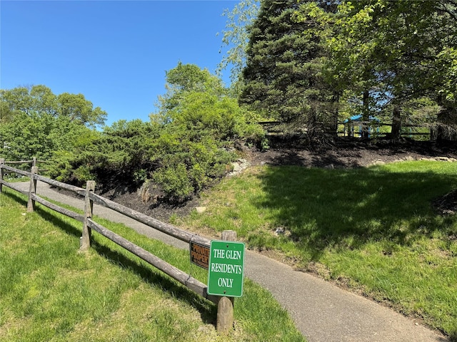 view of community