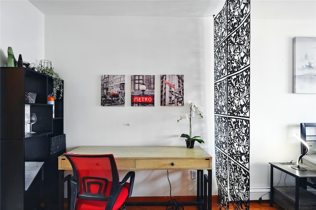 132-61 41st Rd Unit 502, Flushing, NY 11355 - home office featuring a baseboard radiator