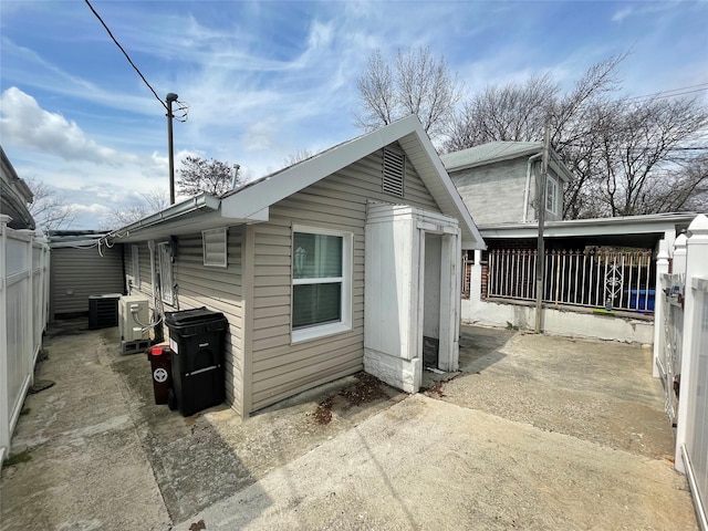 1101 Harding Park, Bronx, NY 10473 - rear view of property with central AC unit and fence
