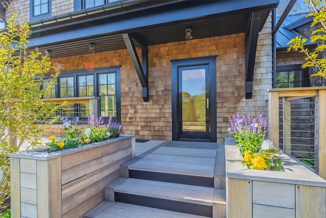 139A N Ferry Rd, Shelter Island, NY 11964 - view of exterior entry featuring a porch