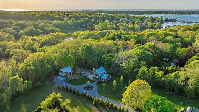 139A N Ferry Rd, Shelter Island, NY 11964 - bird's eye view of a nearby body of water and a forest