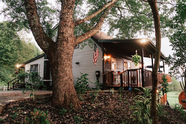 view of property exterior