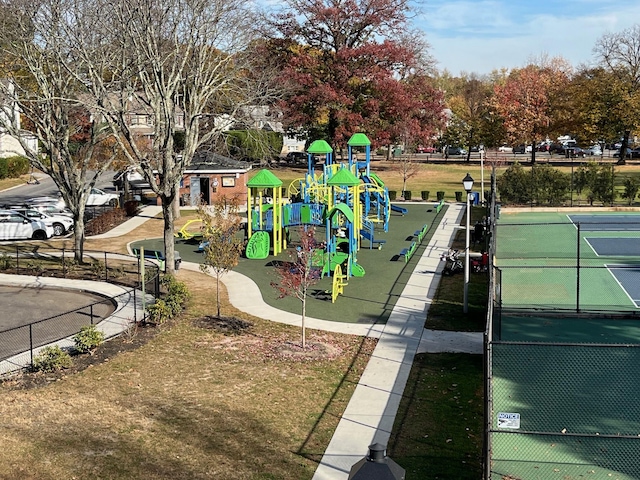 community playground featuring fence