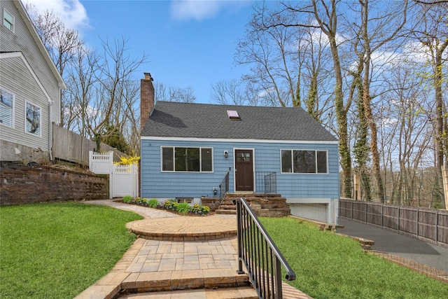 37 Soundview Rd, Huntington, NY 11743 - view of front of home with a chimney and a shingled roof