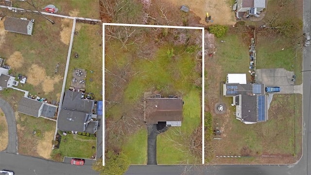 bird's eye view featuring a residential view