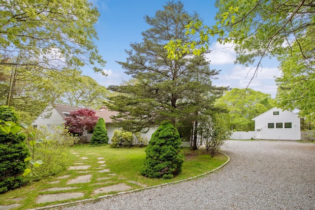 4 Evelyn Ct, Westhampton, NY 11978 - view of yard featuring driveway
