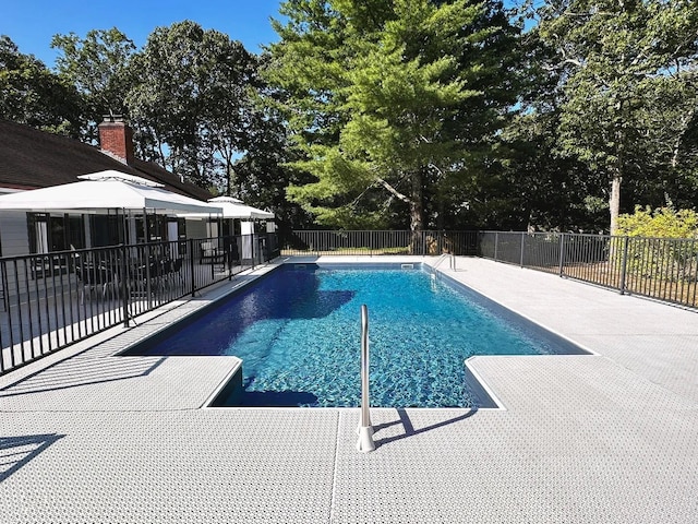 4 Evelyn Ct, Westhampton, NY 11978 - view of pool with a patio and a gazebo